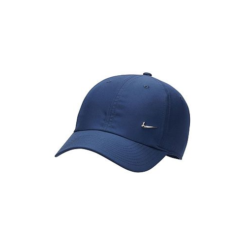 Nike Mens and Womens Navy Metal Swoosh Club Performance Adjustable Hat