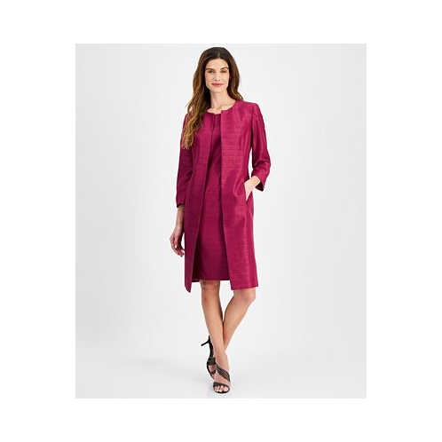 Le Suit Womens Sheath Dress with Topper Jacket