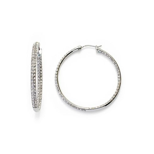 Kleinfeld Faux Stone Pave Hoop Earrings