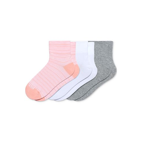 Hue Womens 3-Pk. Seamed Knit Shorty Socks