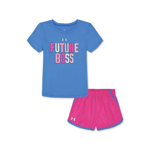 Under Armour Toddler & Little Girls Boss T-Shirt & Shorts 2 Piece Set