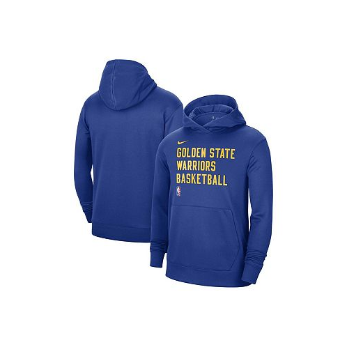 Nike Mens and Womens Royal Golden State Warriors 2023/24 Performance Spotlight On-Court Practice Pullover Hoodie