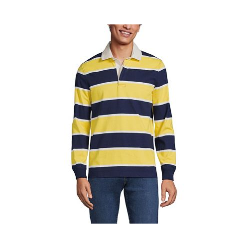 Lands End Mens Long Sleeve Rugby Shirt