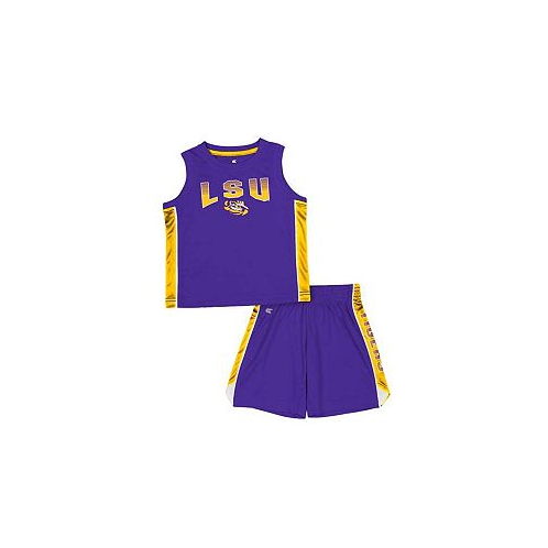 Colosseum Toddler Boys and Girls Purple LSU Tigers Vecna Tank Top and Shorts Set