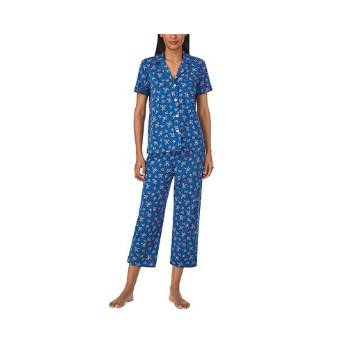 POLO Ralph Lauren Womens 2-Pc. Printed Capri Pajamas Set