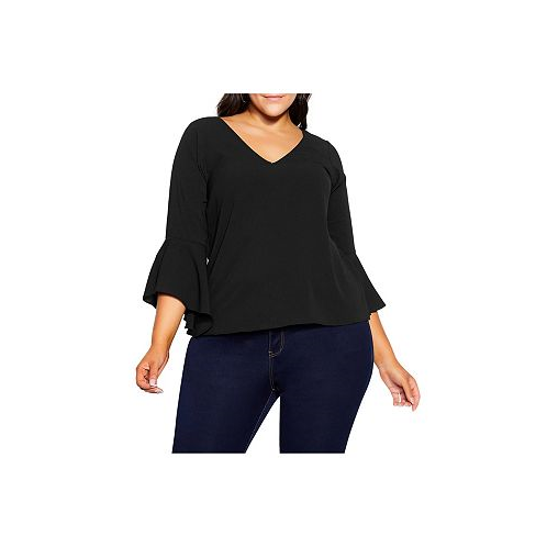 CITY CHIC Plus Size Bell Sleeve Top