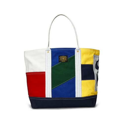 Polo Ralph Lauren Mens Large Colorblocked Tote Bag