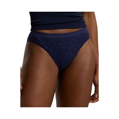 POLO Ralph Lauren Womens Monogram Mesh Jacquard Bikini Brief Underwear 4L0048