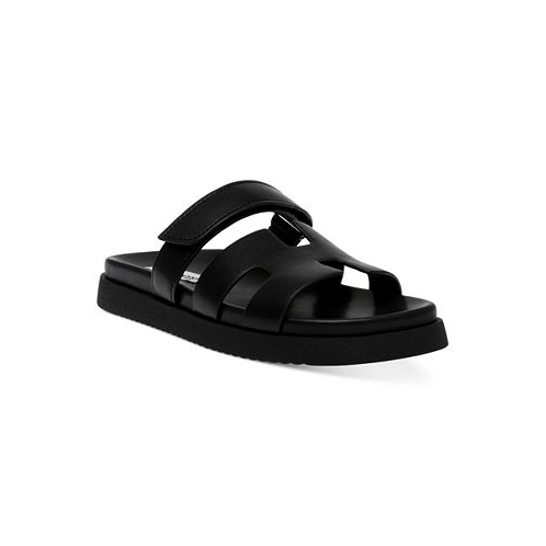 Steve Madden Womens Mayven Strappy Footbed Slide Sandals
