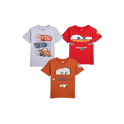 Disney Boys Pixar Cars Lightning McQueen Tow Mator 3 Pack T-Shirts