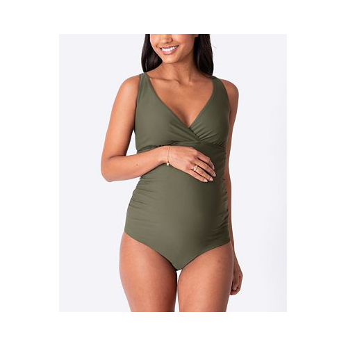 Seraphine Womens Tie Back Maternity Swimsuit