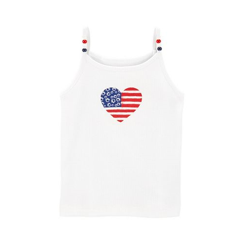 Carters Toddler Girls 4th Of July Heart Tank