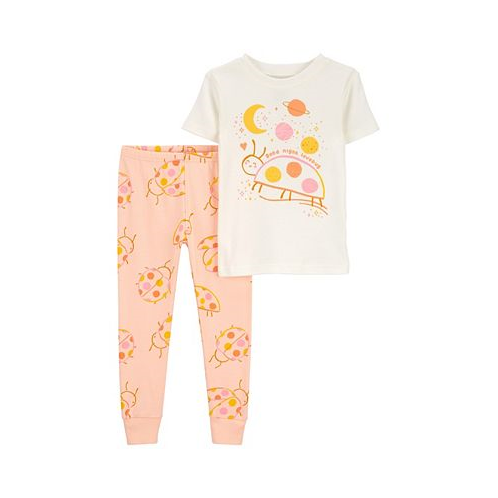 Carters Toddler Girls 2 Piece Ladybug 100% Snug Fit Cotton Pajamas