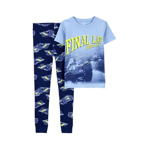 Carters Big Boys 2 Piece Racing 100% Snug Fit Cotton Pajamas