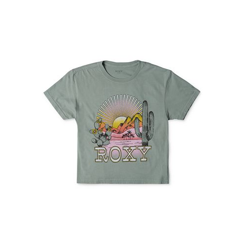 Roxy Big Girls Desert Playa Boyfriend-Cut Cotton Graphic T-Shirt