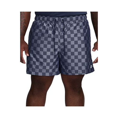 Nike Mens Club Flow Checker Logo Shorts