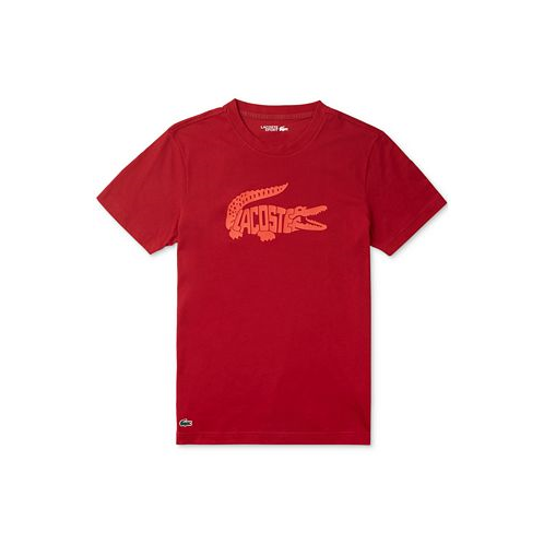 Lacoste Mens Short Sleeve Crewneck Logo Graphic Tech T-Shirt