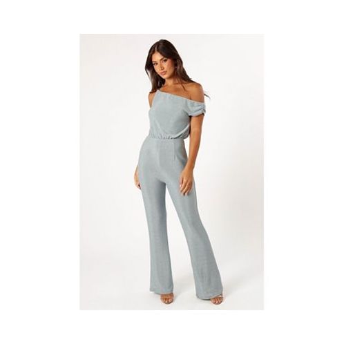Petal and Pup Womens Heather One Shoulder Jumpsuit