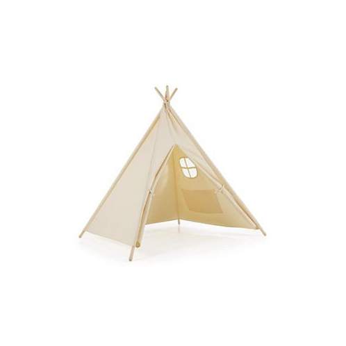 Slickblue Foldable Kids Canvas Teepee Play Tent