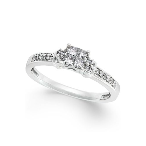 Promised Love Diamond Promise Ring in 10k White gold (1/4 ct. t.w.)