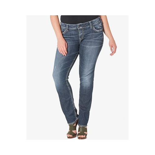 Silver Jeans Co. Plus Size Suki Straight-Leg Jeans