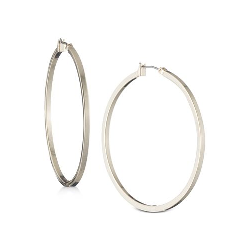 DKNY 2 Thin Hoop Earrings