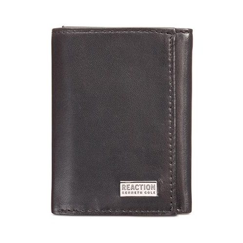 Kenneth Cole Reaction Mens Nappa Leather Extra-Capacity Tri-Fold Wallet