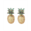 NOir Multi Stone Cubic Zirconia Pineapple Stud Earring
