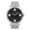 BLACKWELL Black Dial with Silver Tone Steel and Silver Tone Steel Mesh Watch 44 mm