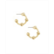 ETTIKA Simple Gold Plated Nugget Hoops