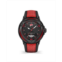 Ducati Corse Mens Partenza Black and Red Silicone Strap Watch 49mm