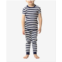 Pajamas for Peace Nautical Stripe Toddler Boys and Girls 2-Piece Pajama Set