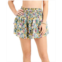 Miken Juniors Floral Print Cover-Up Skirt