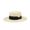 Angela & William Flat Brim Unisex Boater Straw Sun Hat