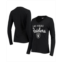 G-III 4Her by Carl Banks Womens Black Las Vegas Raiders Post Season Long Sleeve V-Neck T-shirt