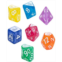 Gatekeeper Games Mighty Tiny Dice Rainbow Bits 7 Piece Rpg Dice 12Mm Resin Dice Roleplaying Custom Logos On D20 And D6 Rainbow of Color in Every Set