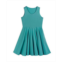 Mightly Toddler Girls Fair Trade Organic Cotton Solid Sleeveless Twirl Dress