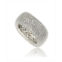 Suzy Levian New York Suzy Levian Sterling Silver Cubic Zirconia Square Pave Eternity Ring