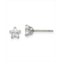 Chisel Stainless Steel Polished Star CZ Stud Earrings