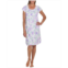 Miss Elaine Womens Floral Short-Sleeve Nightgown
