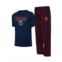 College Concepts Mens Navy Red Washington Wizards Arctic T-shirt and Pajama Pants Sleep Set