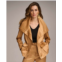 Donna Karan Womens Satin Zip-Front Jacket