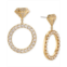 AJOA by Nadri Cubic Zirconia Diamond Ring Design Drop Earrings