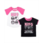 KISS Rock Band Girls 2 Pack Graphic Short Sleeve T-Shirt Child