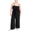 FULL CIRCLE TRENDS Trendy Plus Size Smocked Spaghetti-Strap Jumpsuit