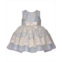 Bonnie Baby Baby Girls Sleeveless Scalloped Embroidered Mesh Dress