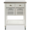 Linon Home Decor Robbin Kitchen Cart White