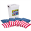 VIVA SOL Triumph Patriotic Stars and Stripes 16 oz. Replacement Bean Bag Set includes 8 Heavy-Duty Cloth Bean Bags