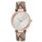 Kendall + Kylie Womens Rose Gold Tone with Blush Snakeskin Stainless Steel Strap Analog Watch 40mm