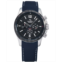 Strumento Marino Mens Chronograph Lincoln Blue Silicone Strap Watch 45mm